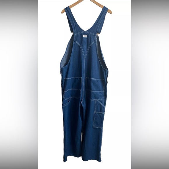 Liberty Overalls Mens 38x25  Blue Jean Denim Bibs Carpenter Farmer Workwear - Picture 4 of 10